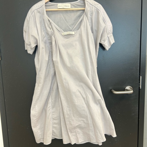 Graham and Spencer S 2 piece light cotton oversized dress and slip dress EUC - Picture 9 of 15